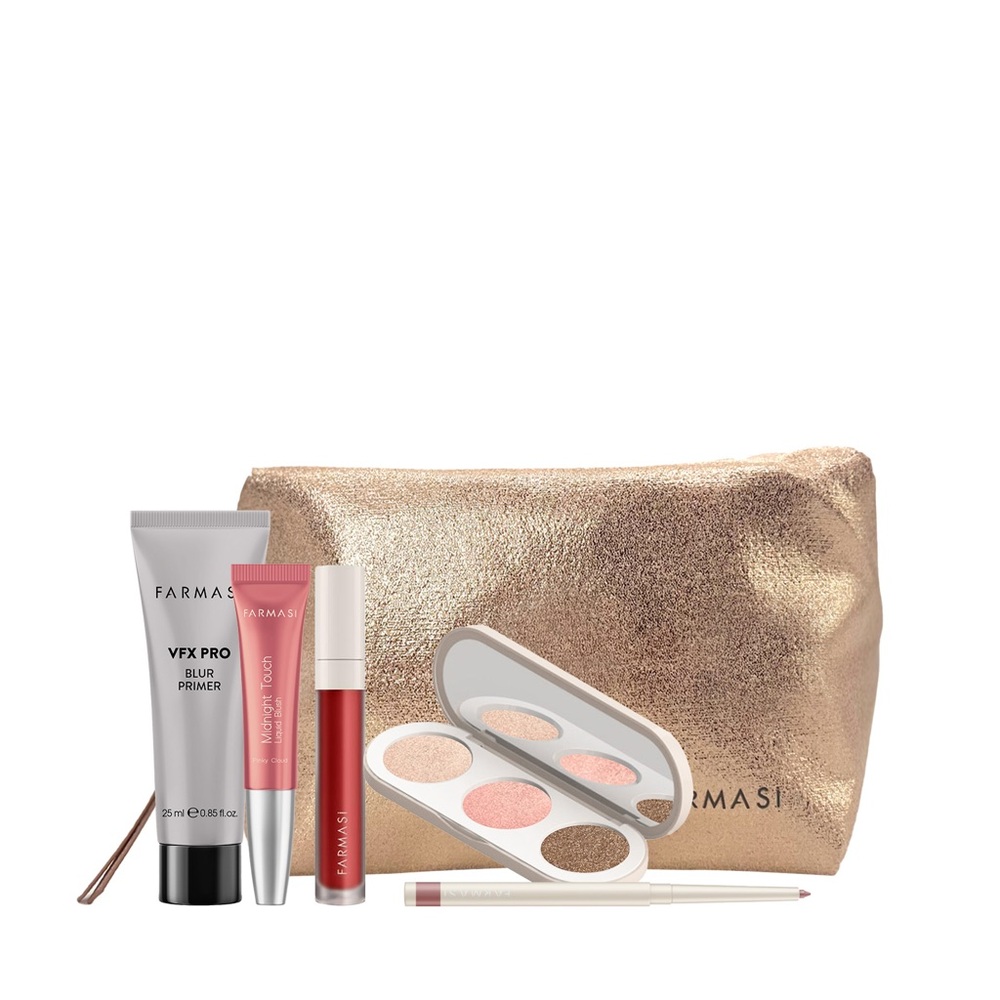 Farmasi Makeup Set with Gold Bag